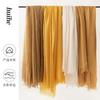 Cross Border Spring/Summer Scarf Solid Color Versatile Sunscreen Shawl Women's Premium Silk Headscarf Wholesale