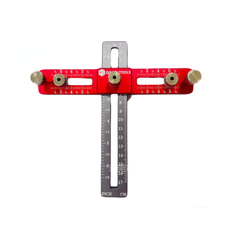 Woodworking Hole Opener Aluminum Alloy Handle Drilling Locator Drawer Cabinet Door Handle Installation Auxiliary Tool