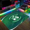 Hibernian FC Design Crystal Velvet Carpet Cozy Non?Slip Printed Rug For Bedroom Living Room Entrance