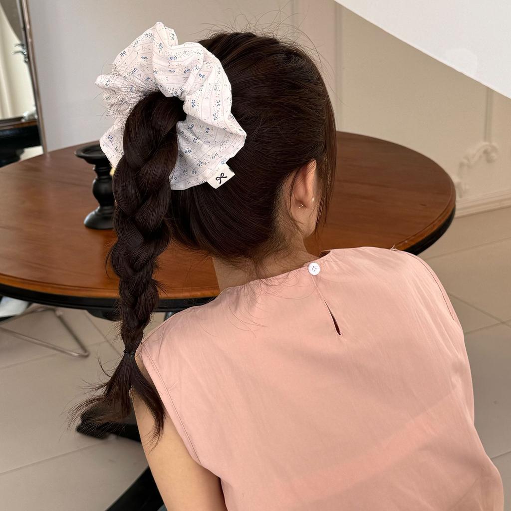 Large hair tie korean accessories elastic rubber bands for women girl flowers fascinators elegant vintage adults leading fashion