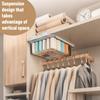 15-Compartment Hanging Underwear Organizer, Plastic Wall-Mounted Storage Box for Socks and Drawers, Space-Saving Transparent Closet Shelf Divider