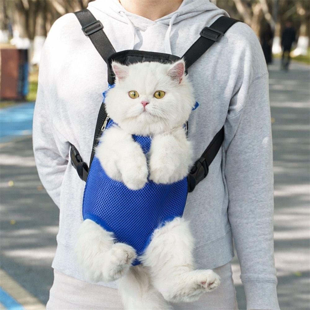 Adjustable Straps Cat Backpack Lightweight Outdoor Breathable Backpack  Cats and Dogs