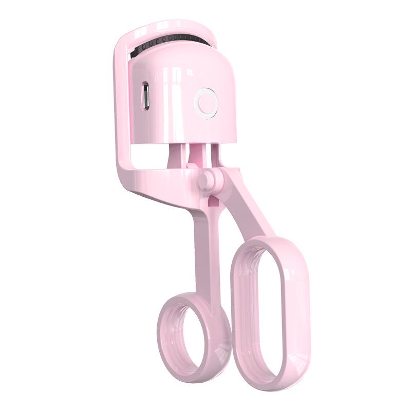 Rechargeable Electric Heated Eyelash Curler: Long-Lasting, Customizable Beauty Tool Chinese Packaging розовый