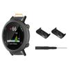 1 Pair Metal Watch Band Connectors with Screwdriver For Garmin Forerunner 45/45S/Swim 2, 20mm Inner Diameter