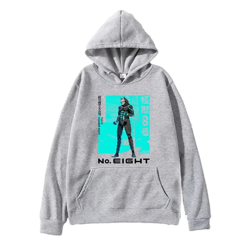 Autumn Harajuku Anime Kaiju Graphic Printed Hooded Men Women Comfortable Hoodies Casual Loose Sweatshirt Unisex
