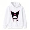 Kids Boys Girls Cute Cartoon Character Print Pullover Hoodie, Casual Long Sleeve Soft Fleece Sweatshirt for Boys Girls Cool Pink Accent Pattern Hooded