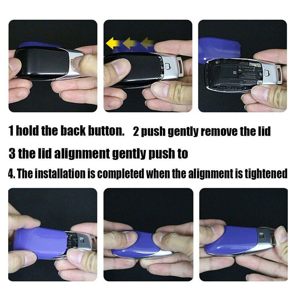 Mattschwarze Rückseite Autoschlüssel RÜCKSEITE für C E S GLE Klasse