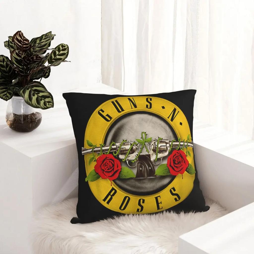 Guns N Roses Mermi Logosu Yastık Kılıfı Polyester Yastık Kılıfı Dekor Heavy Metal Yastık Kılıfı Araba Drop Shipping '