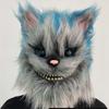 Plyšová kočičí maska Latex s kožichem Zvířecí Cosplay Kostýmy Rekvizity Hrůza Halloween Párty Maškaráda Mardi Gras Karnevalové masky
