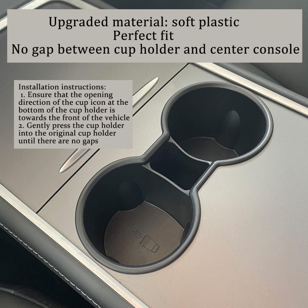 Upgraded 2025 2025 2025 Tesla Cup Holder Insert For Model Y Model 3