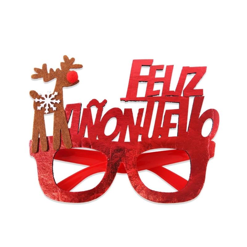 2026 Christmas Eyewear For Costumes Adults Kids Reusable Party Props Foldable Frame Costume Glasses
