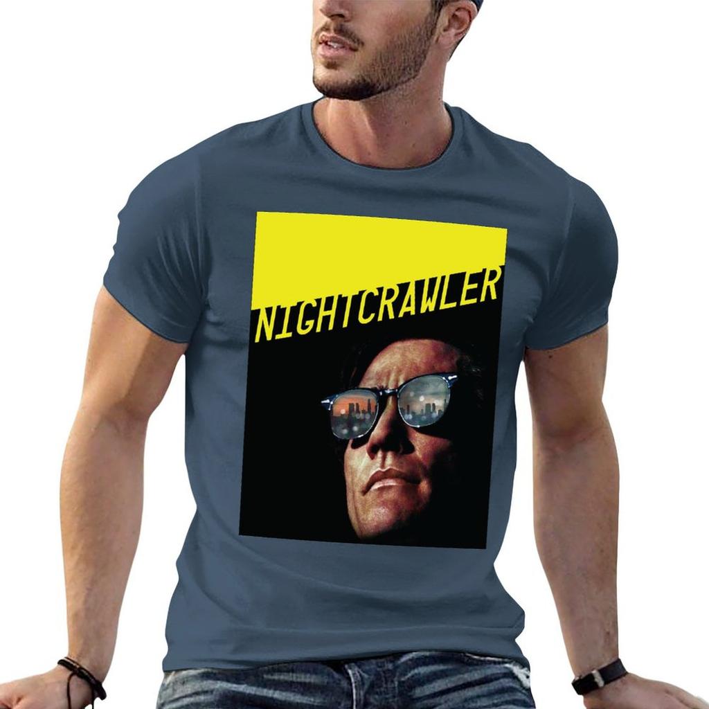 Movie Nightcrawler with Jake Gyllenhaal TShirt Stylish Graphic Short Sleeve Top