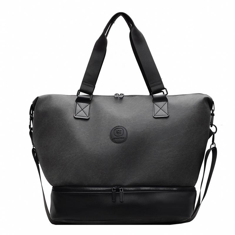 Trendy women's retro travel bag korean style shoulder crossbody yoga bag large capacity casual sports gym bag