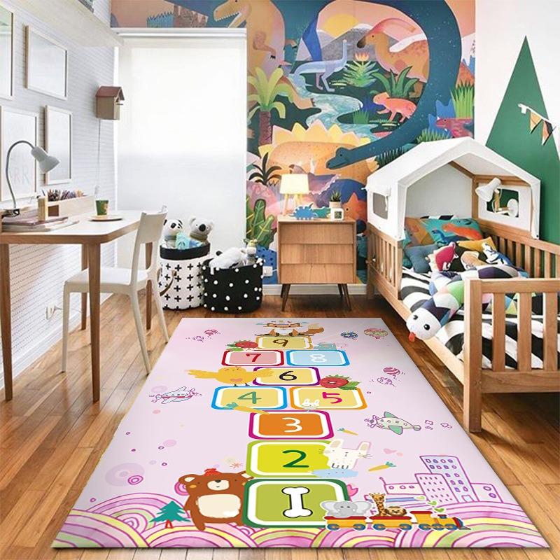 

Children Room Large Area Rug Game Carpet for Living Room Bedroom Slip-resistant and Wear-resistant Soft Floor Mat Home Decor 40X60CM