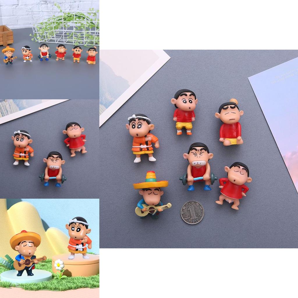 Adorable Crayon Shin Chan Pvc Figure Collectible For Kids Birthday Gift Decoration