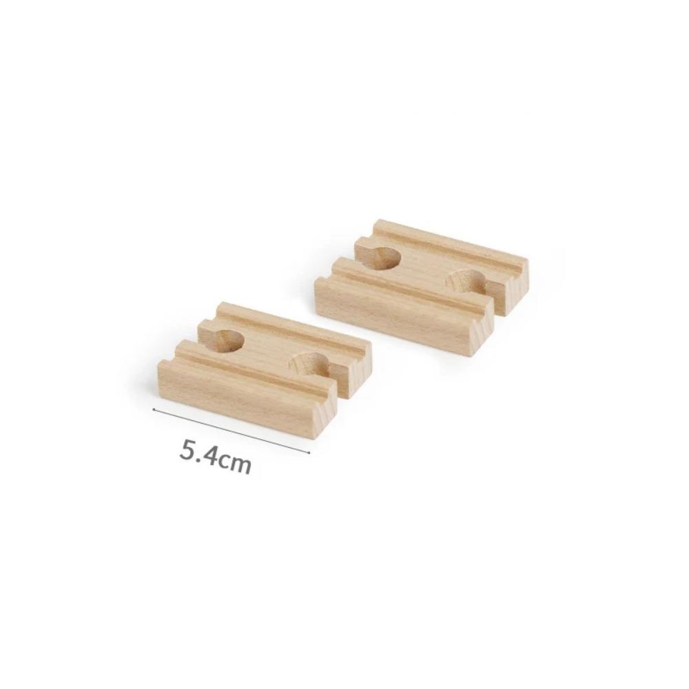 New Wooden Train Track Adapter Rail Building Block Connector Compatible All Brand Wood Railway Wooden Train Track Accessories