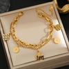 Colorfast Korean-Japanese Titanium Steel Women's Bracelet - Versatile, Fashionable Hand Jewelry.