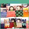 Anime Demon Slayer Plush Pillow With Nezuko And Tanjiro Characters Super Soft Crystal Velvet Filling