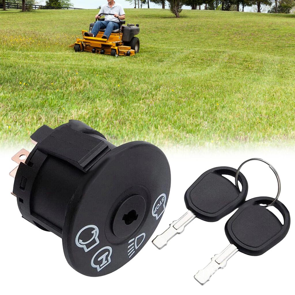 Universal Ignition Switches with Key for Zero Turn Mowers 3 Position 5 Terminal Power Switches Replacement Switches