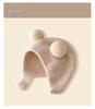 Sombrero de Protección para Oídos de Recién Nacido Jingqi: Peluche Lindo, Cálido, de Punto para Niños y Niñas (Otoño invierno)