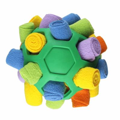 Polar Fleece Interactive Snuffle Toys Hiding Food Durable Dog Snuffle Ball Portable Interactive Puzzle Dog Toys Training
