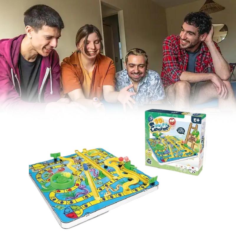 Snakes And 3d Ladders Kids Board Game Education Toy Parent Child Interaction