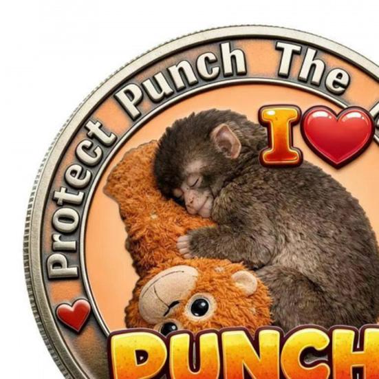 2 Pezzi Moneta Commemorativa Scimmia Doppia?Peluche a Forma di Scimmietta Che Abbraccia, Gettoncino da Collezione, Moneta da Sfida per Supporto Emotivo, Regalo Ispirazionale per