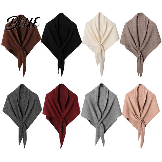 Stylish Dress Accessory Wrap Three-in-one Women Soft Scarf for Warm Winter Triangle Shawl Versatile Fashion