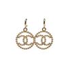 Metal Double C Round Earrings Women Earrings Gold AB7785-B07487-NG674