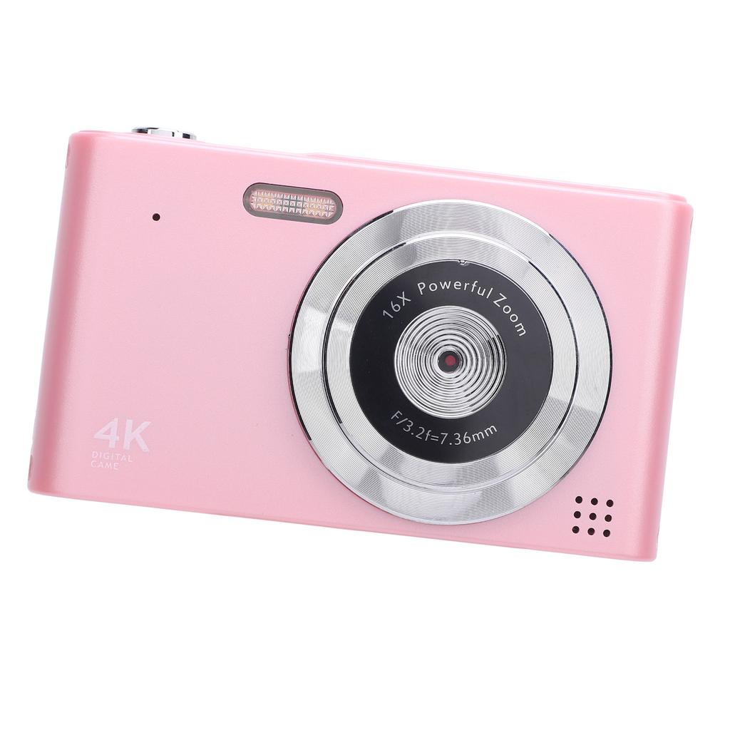 Digital Camera 16x Zoom 4K 48MP 2.4 Inch   Screen Anti Shake Video Recording Compact Digital Camera for Travel with Flash