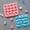 16 Cavity Shell Conch Starfish and Other Shaped Silicone Molds DIY Candy Pudding Ice Grid Chocolate Cake Mold
