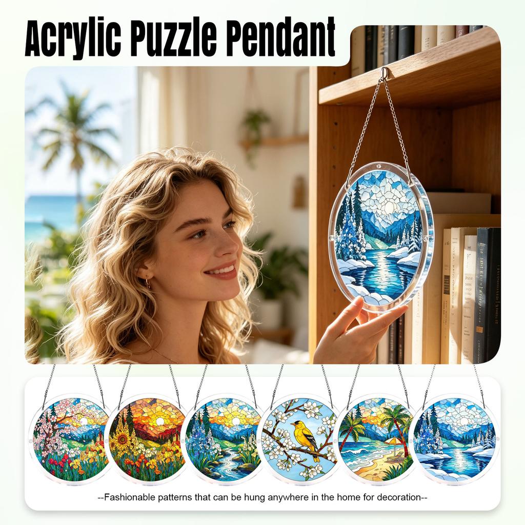 Acrylic Puzzle Can Be Hung Doors, Gardens, Indoor And Outdoor Decoration.