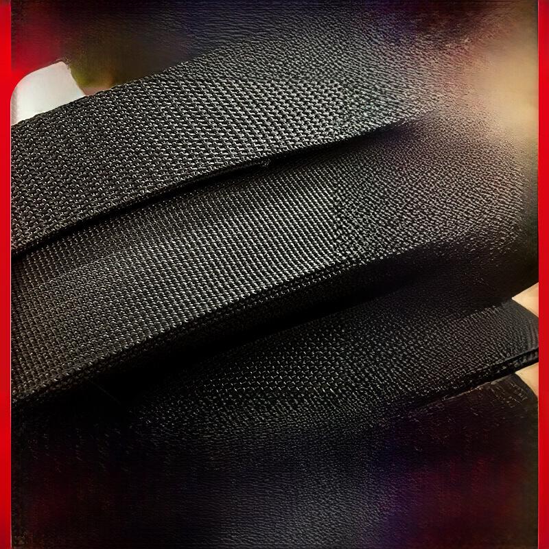 

Black Thickened Polyester Herringbone Webbing Tape for Bags and Straps