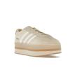 Adidas  Gazelle Stack Sand Strata Gum Women Sneakers Cream Cream-White JQ7666