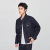 Lee Men's Fade-Resistant Dark Blue Brushed Denim Jacket