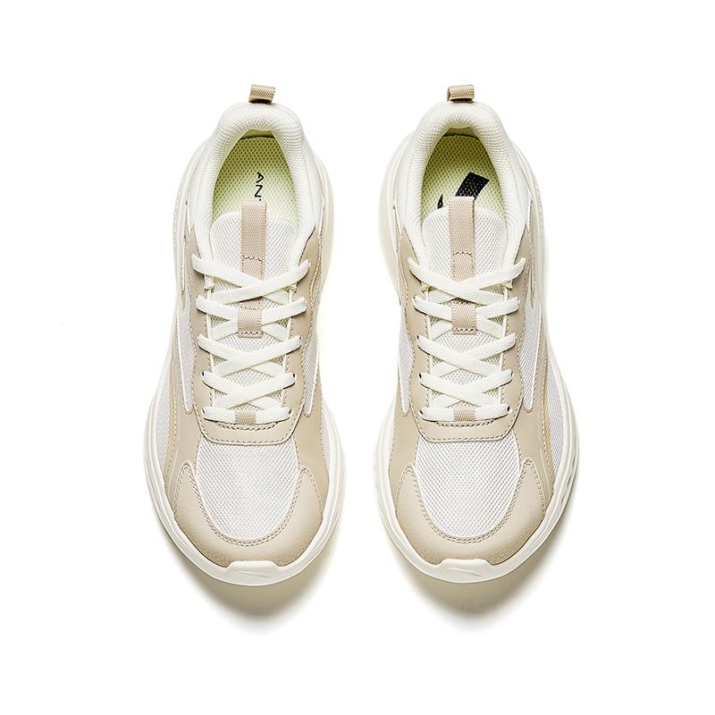 Anta Comfortable Shock Absorbing Durable Low Top Running Shoes Women sneakers White 922415525-3