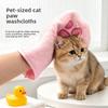 Coral Fleece Pet Absorbent Towel Gloves Are Soft and Make An Excellent Bathing Tool for Cats and Dogs. They Are Quick-drying Pet Bath Towels.