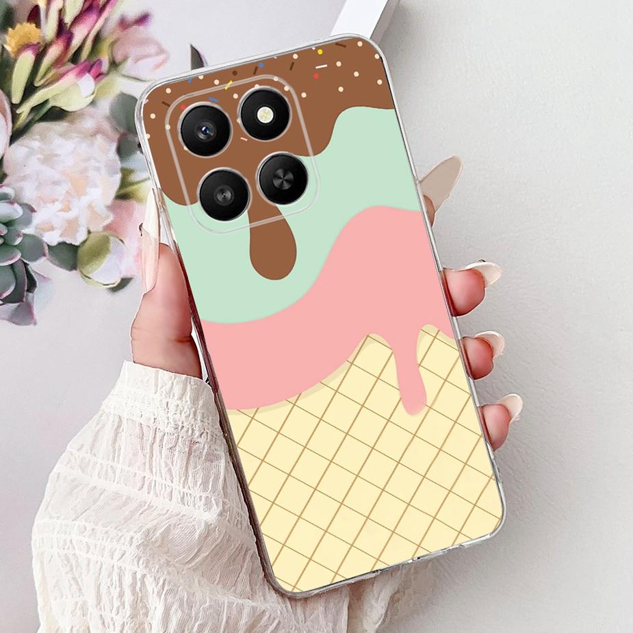 For Honor 400 Smart 5G Case LGN-NX1 Luxury Popular Painted Cover Soft Slim Phone Case For Honor X7d HonorX7d 5G Back Cover Coque