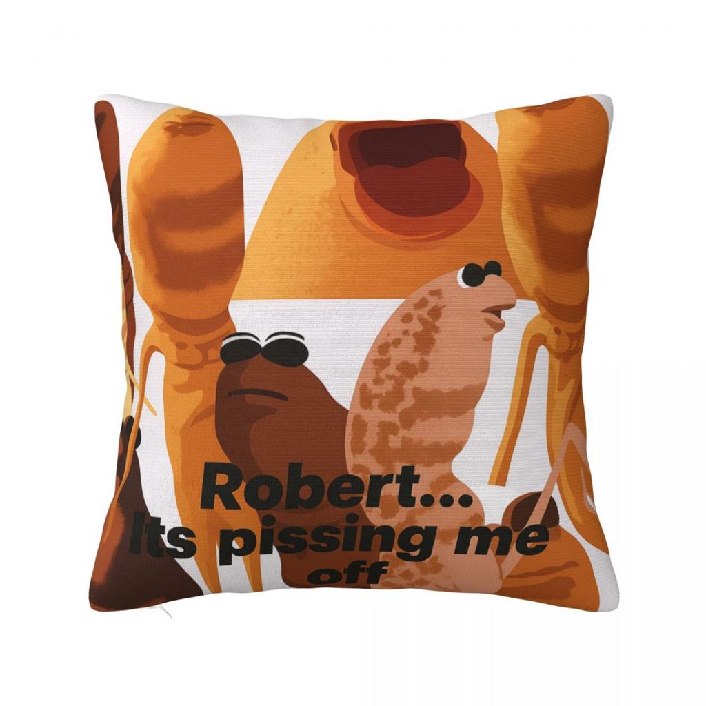 Marcus The Worm Robert Help 5861933095.6072 Square Pillow Cases Cushion Cover Custom Zippered Decorative Pillowcase For Home 18"