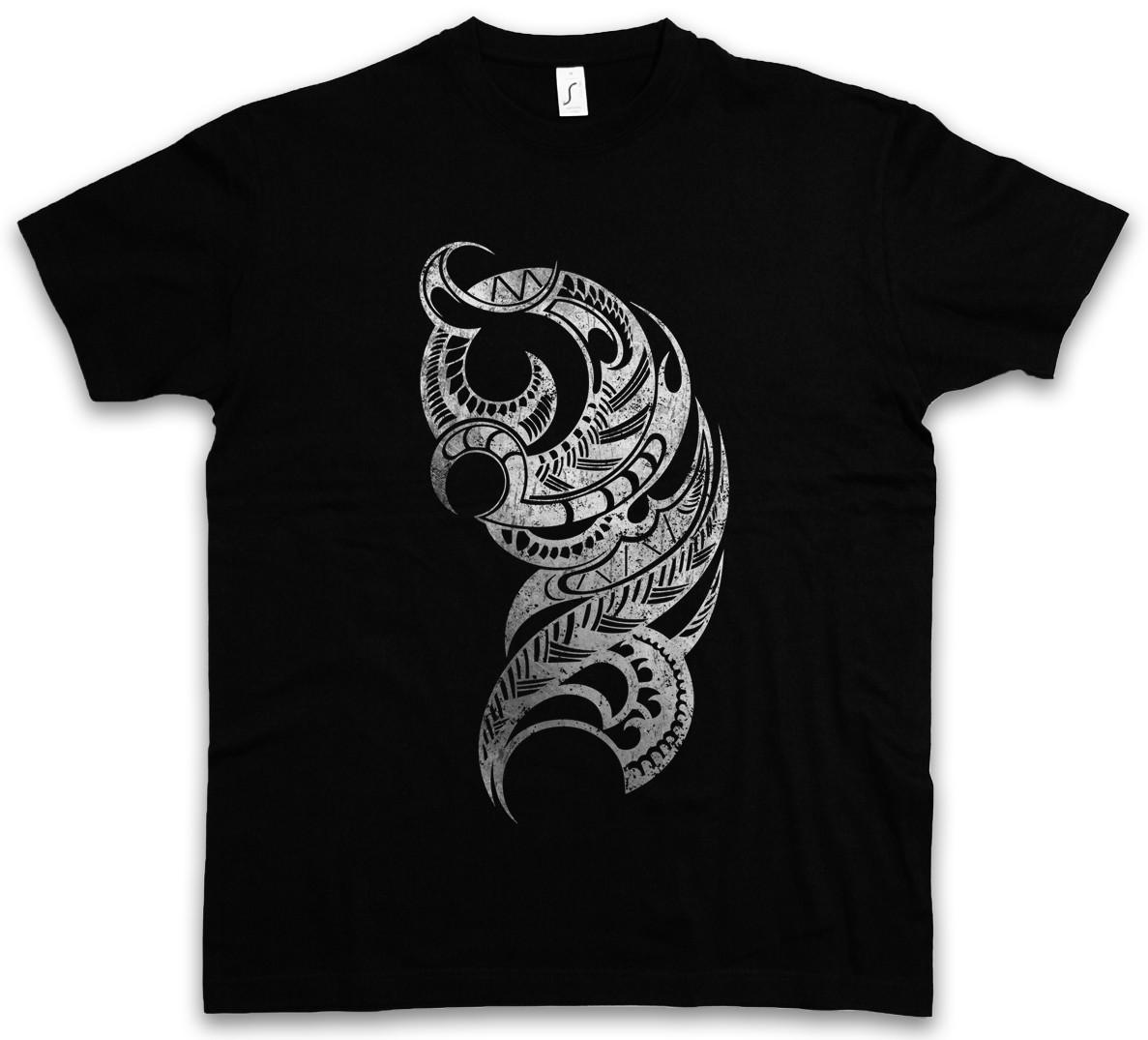 26 Т-ШИРТА С МАОРИ СИМВОЛАМИ Коренные жители Новой Зеландии Племя Маори Племенной Хака Индейцы Унисекс Т-Ширт M