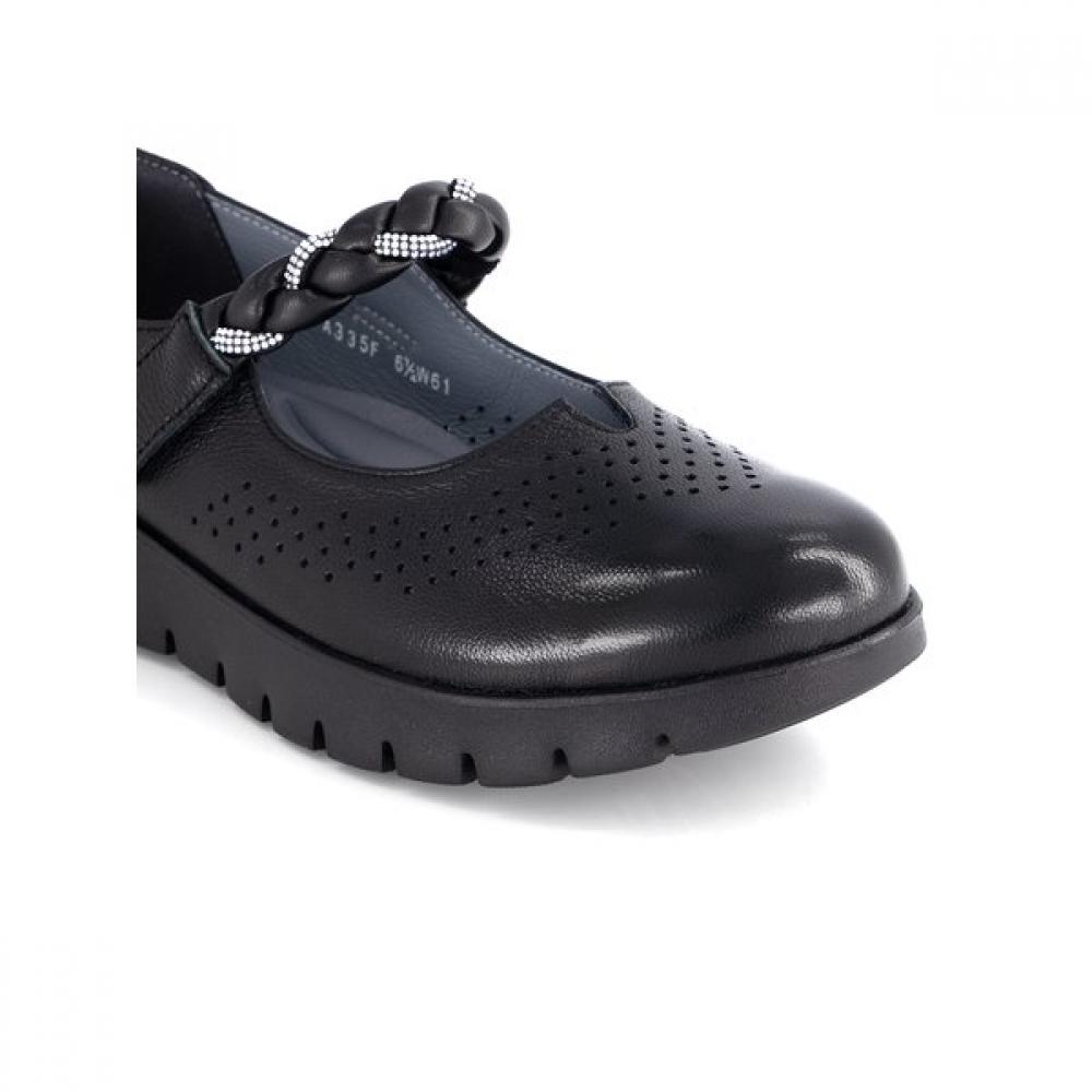 Vainer Mary Jane Women S Punching Comfort loaferS Black 335f0v11c