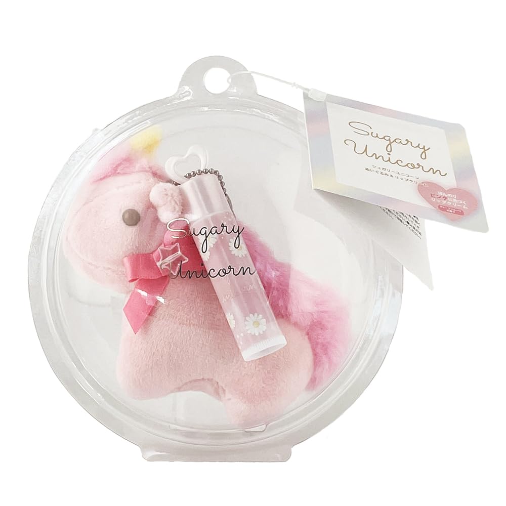 Shobido Plush Toy & Lip Balm Pink Unicorn NL43921