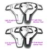 35MM W176 W246 W204 X204 W212 W207 W156 W117 Interiör Bil Ratt Kolfiberöverdrag Panel Trim För Mercedes Benz
