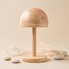 Hat Display Stand with Round Base Wooden DomeShaped for Retailers, Collectors,