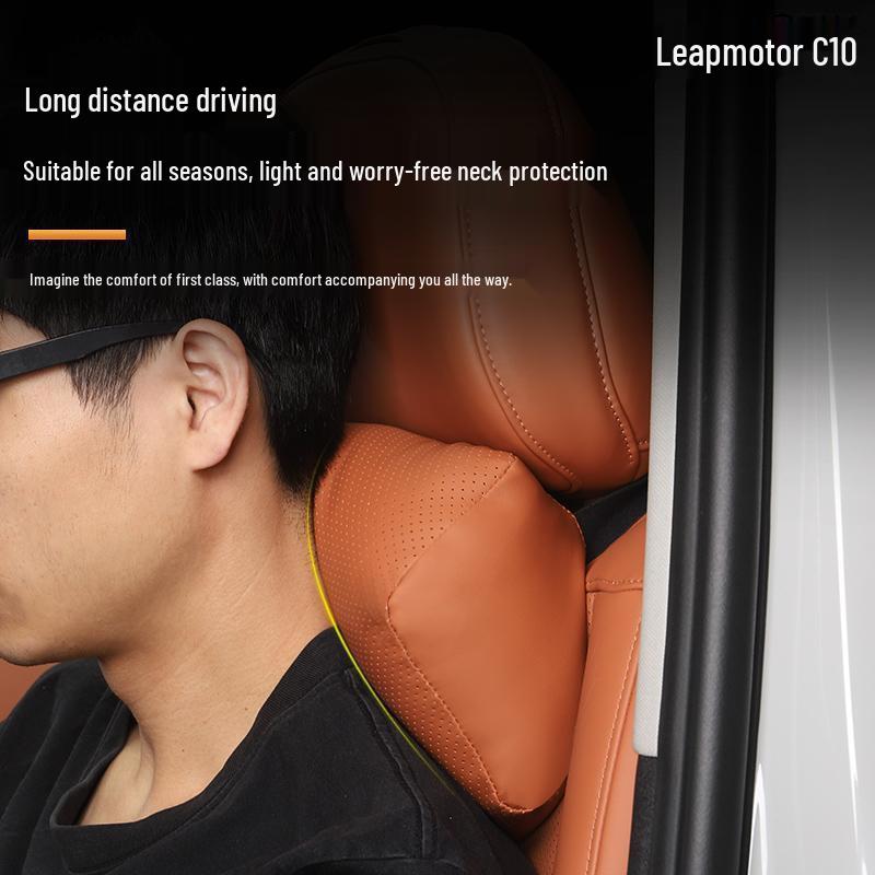 Leapmotor C10 Headrest & Lumbar Support with Neck Pillow, Car Cushion & Blanket, Original Car Color