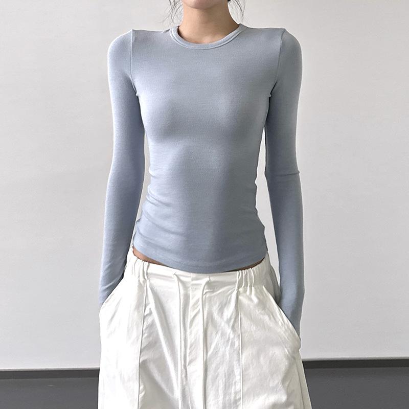 2025 Herbst Damen Retro Schlankmachendes Langarm-T-Shirt