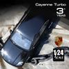 Welly 1/24 Porsche Cayenne Turbo Alloy Miniature Toy Car Model Diecast Metal Static Scale Model Car Kid Toy Vehicle Gifts