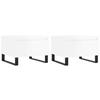 VidaXL Coffee Tables 2 Pcs Glossy White 50x46x35cm Engineered Wood 830881