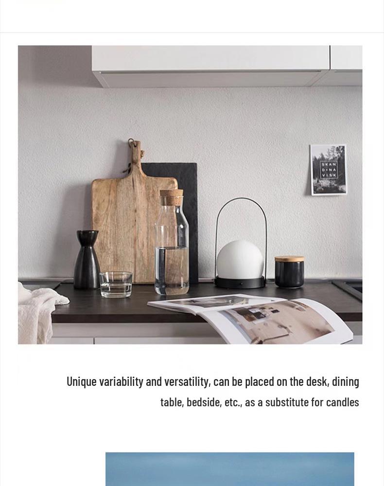 Nordic Postmodern Touch LED Bedside Lamp with USB Charging & Eye Protection