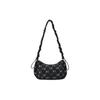 MLB New York Yankees Polyester Shoulder Bag, Handbag, Shoulder Bag, Crossbody Bag Regular Unisex Black Casual 3ABQS034N-50BKS